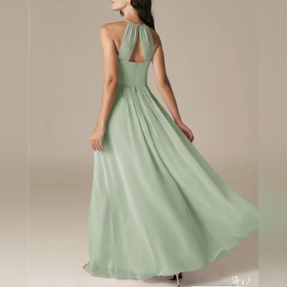 AW Nannie Bridesmaid Prom Formal Special Occasion Wedding Guest Dress, 4, Green - Picture 3 of 8